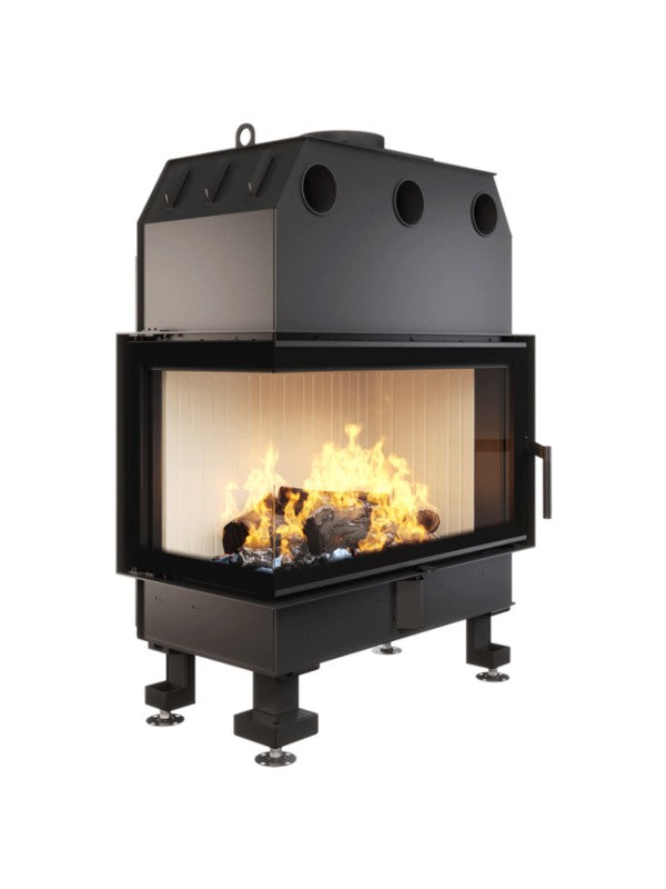 Caminetto ad angolo Inserto Apertura sinistra Energy 85x50x47 (17 kW) ECO