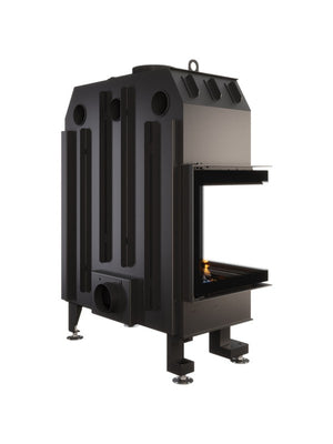 Caminetto ad angolo Inserto Apertura sinistra Nero Energy 85x50x47 (17 kW) ECO