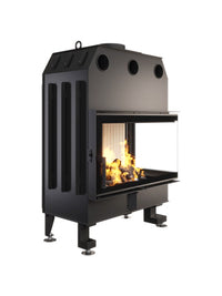 Caminetto ad angolo Inserto Apertura destra Energy 85x50x47 (17 kW) ECO