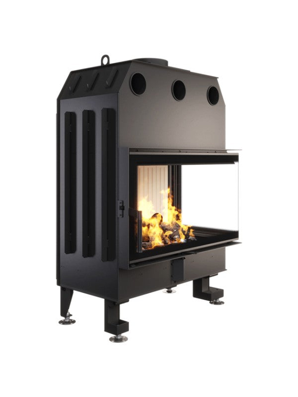 Caminetto ad angolo Inserto Apertura destra Energy 85x50x47 (17 kW) ECO