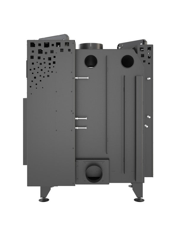 Caminetto ad angolo Nero Inserto Apertura destra Energy Up 85x50x47 (17,0 kW) ECO