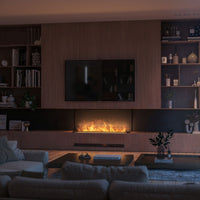 Caminetto a Vapore Acqueo da Incasso Inside C1200 con Fiamma Multicolore, Effetto 3D e Controllo App, Serbatoio 2.4l - 120cm