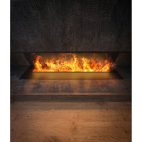 Caminetto a Vapore Acqueo da Incasso Inside C1800 con Fiamma Multicolore, Effetto 3D e Controllo App, Serbatoio 3.6l - 180cm