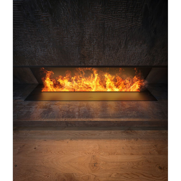 Caminetto a Vapore Acqueo da Incasso Inside C1800 con Fiamma Multicolore, Effetto 3D e Controllo App, Serbatoio 3.6l - 180cm