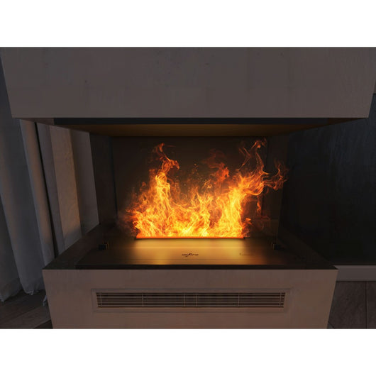 Caminetto a Vapore Acqueo da Incasso Inside C800 con Fiamma Multicolore, Effetto 3D e Controllo App, Serbatoio 1.2l - 80cm