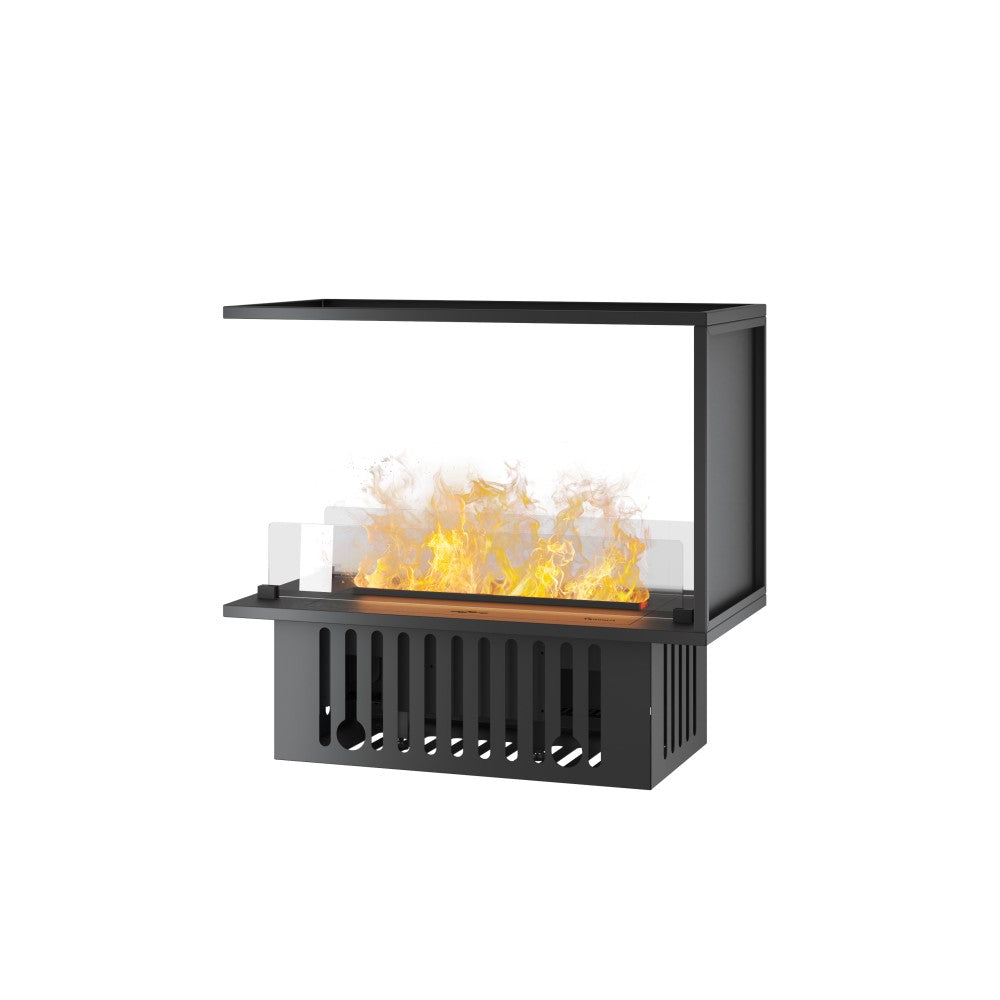 Caminetto a Vapore Acqueo da Incasso Inside U 800 con Fiamma Multicolore, Effetto 3D e Controllo App, Serbatoio 1.2l - 800cm