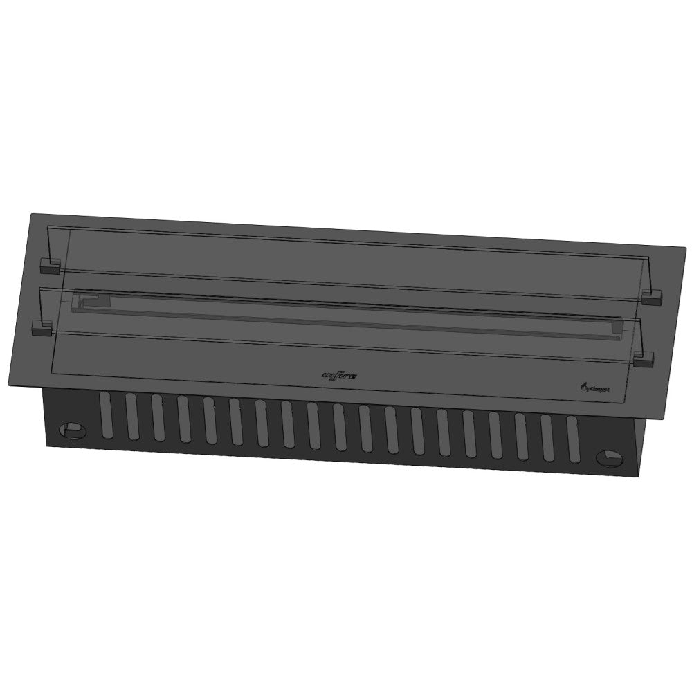 Caminetto a Vapore Acqueo da Incasso Invapo Insert 1200 - Fiamma Multicolore, Effetto 3D e Controllo App, Serbatoio 2.4l - 120cm