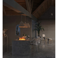 Caminetto a Vapore Acqueo da Incasso Invapo Insert 700 - Fiamma Multicolore, Effetto 3D e Controllo App, Serbatoio 1.2l - 70cm