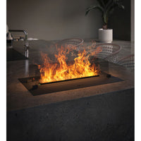Caminetto a Vapore Acqueo da Incasso Invapo Insert 700 - Fiamma Multicolore, Effetto 3D e Controllo App, Serbatoio 1.2l - 70cm