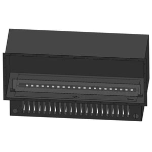 Caminetto a Vapore Acqueo da Incasso Invapo Inside 1200 - Fiamma Multicolore, Effetto 3D e Controllo App, Serbatoio 2.4l - 123cm