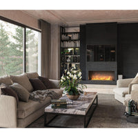 Caminetto a Vapore Acqueo da Incasso Invapo Inside 1200 - Fiamma Multicolore, Effetto 3D e Controllo App, Serbatoio 2.4l - 123cm