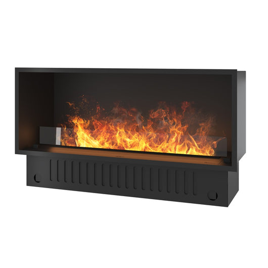 Caminetto a Vapore Acqueo da Incasso Invapo Inside 1200 - Fiamma Multicolore, Effetto 3D e Controllo App, Serbatoio 2.4l - 123cm Autorefill