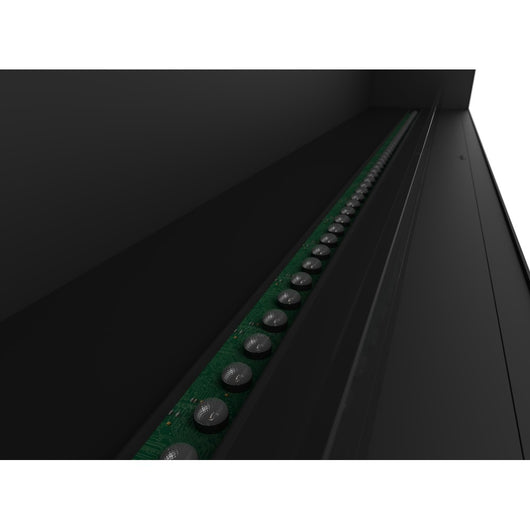 Caminetto a Vapore Acqueo da Incasso Invapo Inside 2200 - Fiamma Multicolore, Effetto 3D e Controllo App, Serbatoio 2.4l - 220cm