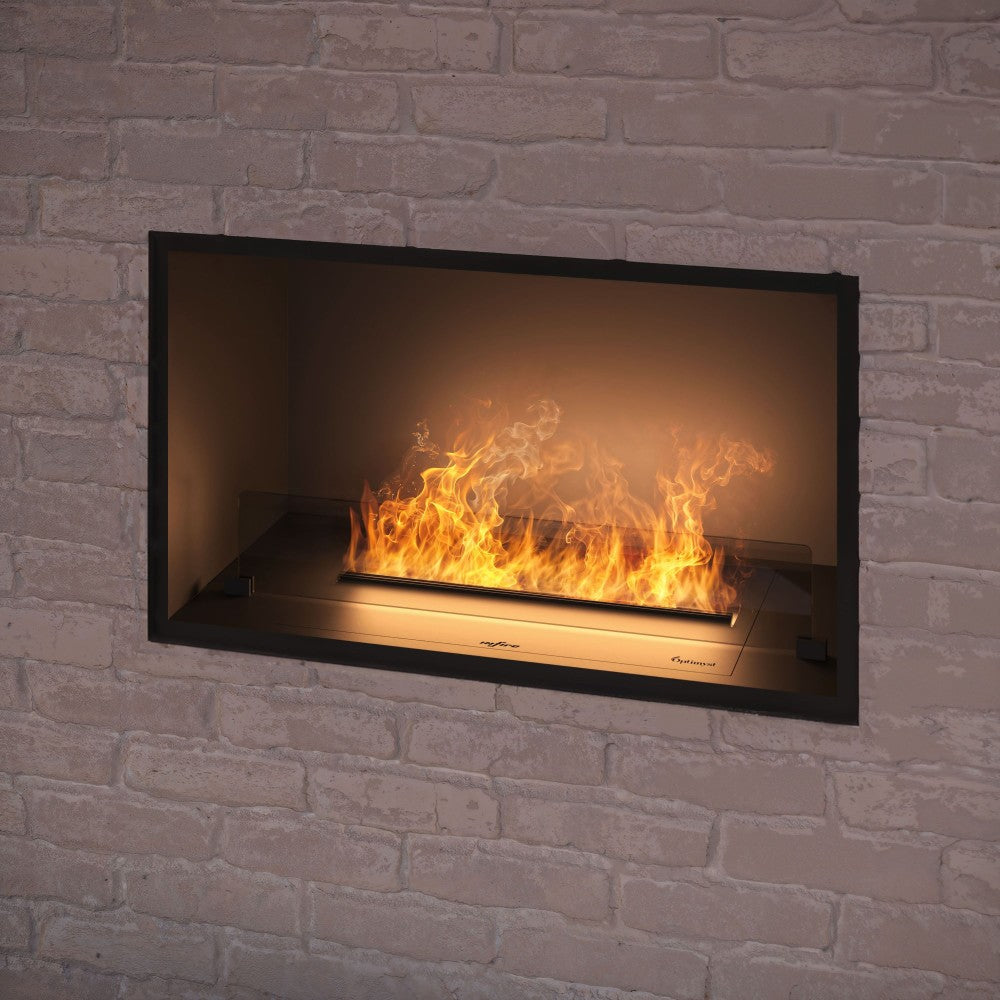 Caminetto a Vapore Acqueo da Incasso Inside U 800 con Fiamma Multicolore, Effetto 3D e Controllo App, Serbatoio 1.2l - 800cm