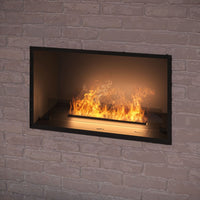 Caminetto a Vapore Acqueo da Incasso Inside U 800 con Fiamma Multicolore, Effetto 3D e Controllo App, Serbatoio 1.2l - 800cm