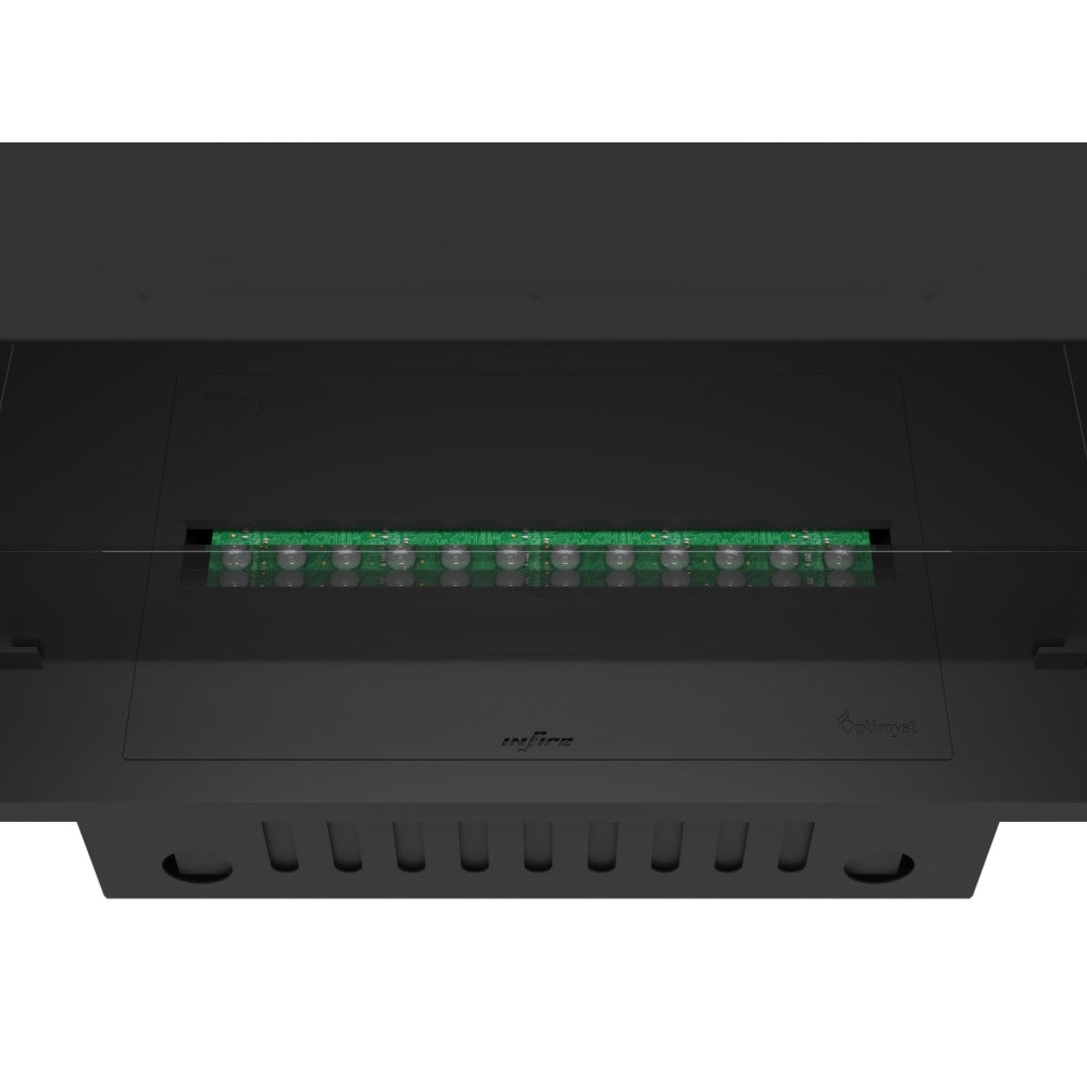 Caminetto a Vapore Acqueo da Incasso Invapo Inside 800 - Fiamma Multicolore, Effetto 3D e Controllo App, Serbatoio 1.2l - 835cm