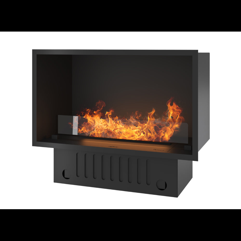 Caminetto a Vapore Acqueo da Incasso Invapo Inside 800 - Fiamma Multicolore, Effetto 3D e Controllo App, Serbatoio 1.2l - 835cm