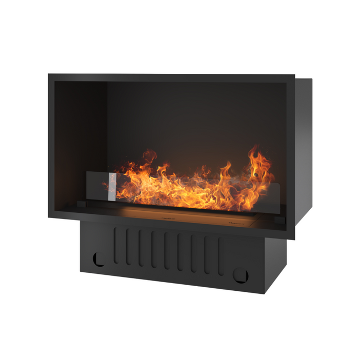 Caminetto a Vapore Acqueo da Incasso Invapo Inside 800 - Fiamma Multicolore, Effetto 3D e Controllo App, Serbatoio 1.2l - 835cm