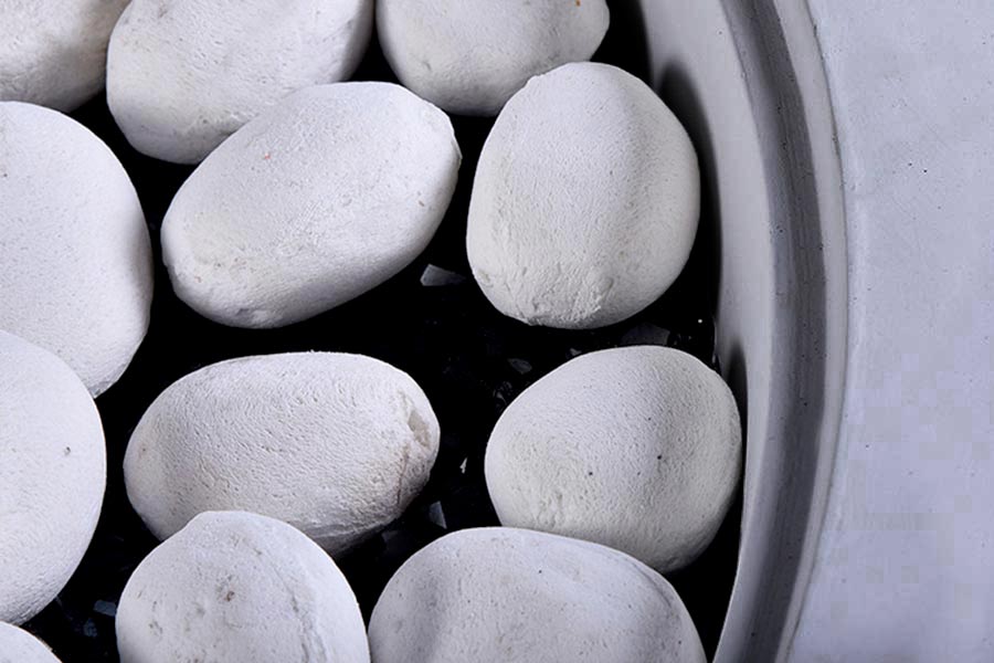 Ciottoli decorativi e legna Tempo Style