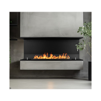 Camino a bioetanolo da incasso Trifacciale biocamino a 3 lati aperti 120x50 TREVI 120