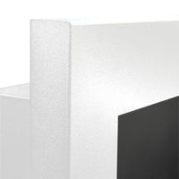 Camino a bioetanolo da parete o incasso Livorno Bianco L 90 x P 12 x H 40 con vetro