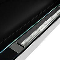 Camino a bioetanolo da parete o incasso Livorno Bianco L 90 x P 12 x H 40 con vetro