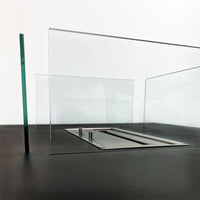 Camino a Bioetanolo Panarea Nero 70X70X35 per Esterni/Interni – Design Compatto