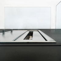 Camino a Bioetanolo Panarea Nero 70X70X35 per Esterni/Interni – Design Compatto