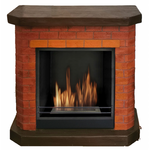 Camino Bricchetto a bioetanolo 1,5lt effetto mattone potenza 2,5Kw/h