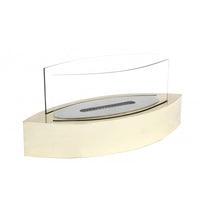 Camino da tavolo Vanda a bioetanolo - disponibile in diversi colori - Ecru'