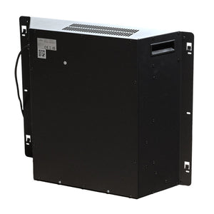 Camino elettrico caminetto da terra CAMBRIDGE in legno Bianco 110x25x95h