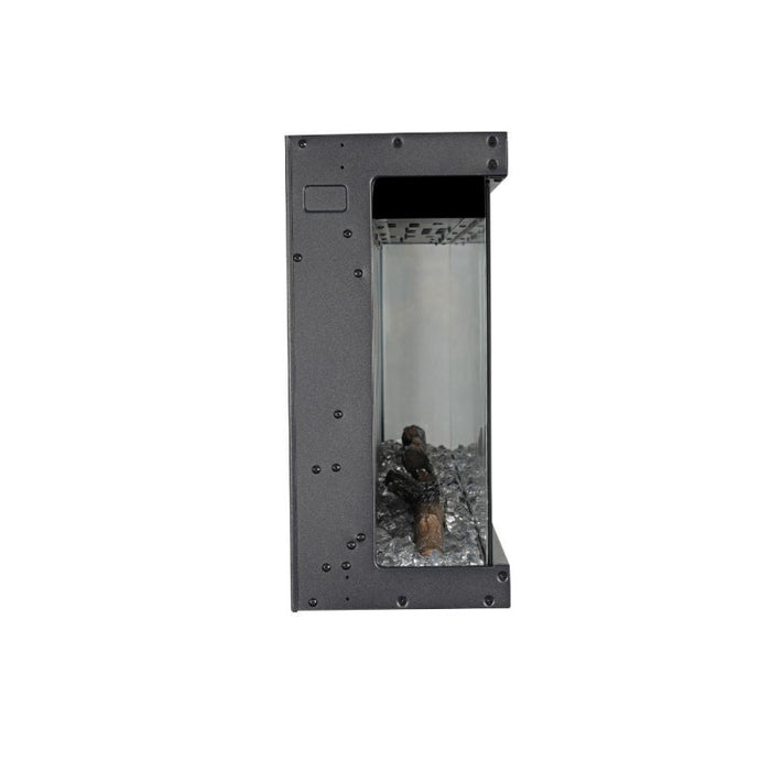 Camino elettrico da parete caminetto a incasso 3 Lati BOSTON130 L127 x P20 x H44