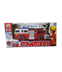 Camion Pompieri Vigili Del Fuoco Luci Suoni Scala Allungabile Girevole Gioco         