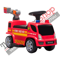 Camion dei Pompieri Elettrico Per Bambini 6V Spara Bolle