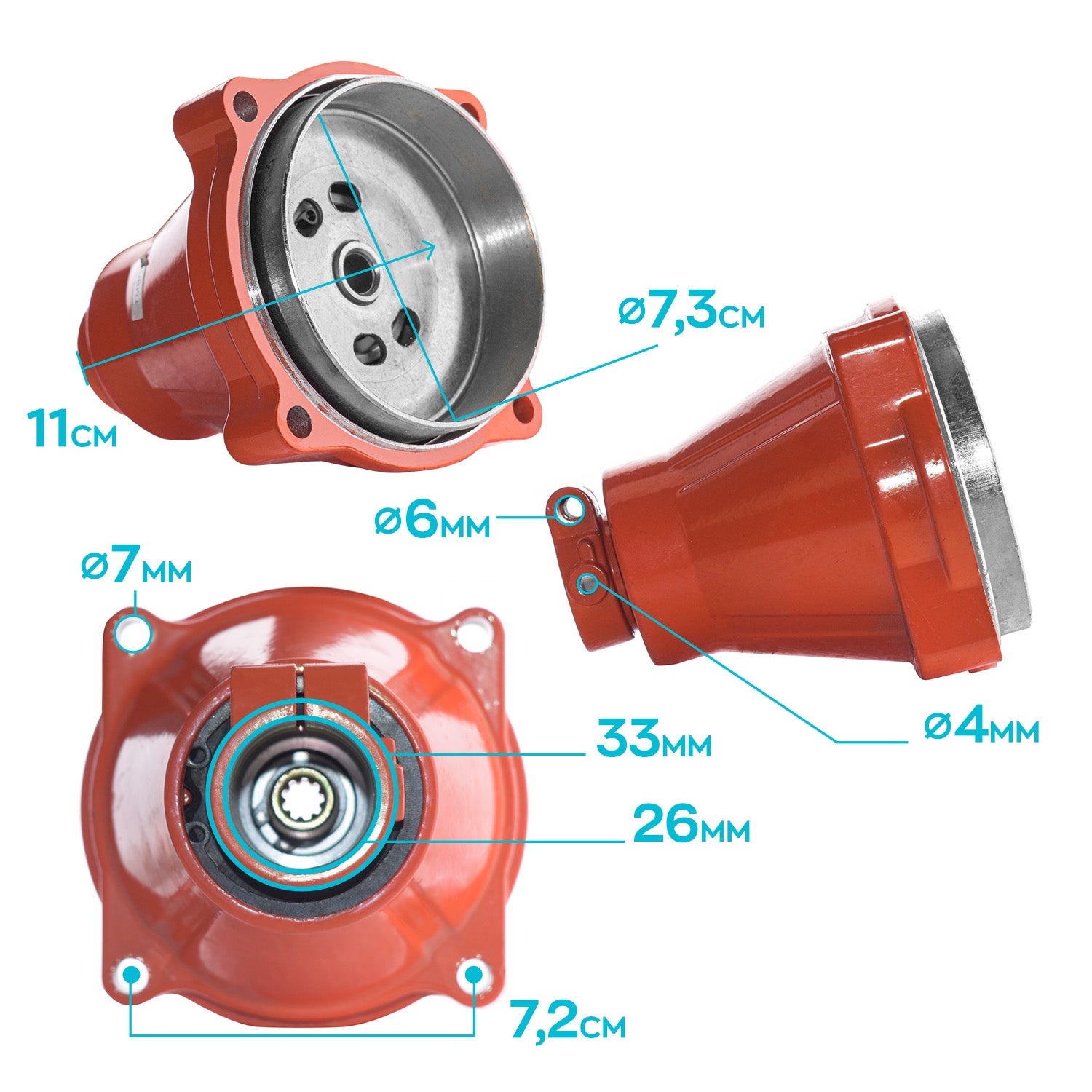 Campana Frizione per decespugliatori tagliaerba e tagliarami