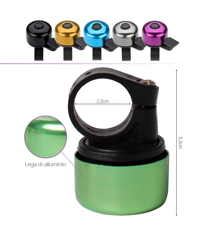 Campanello A Percussione In Lega Di Alluminio Attacco Universale Bici Xc-1632         