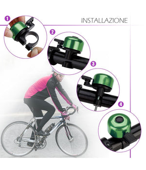 Campanello A Percussione In Lega Di Alluminio Attacco Universale Bici Xc-1632         