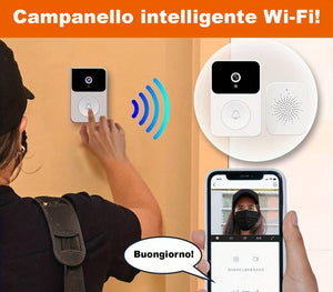 Campanello Senza Fili Citofono Wireless Wi-Fi Smart Videocitofono HD X9 - ZENCOCCO