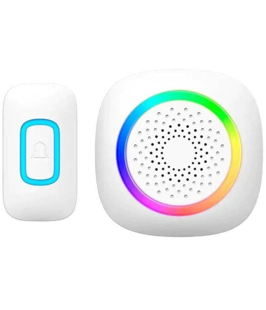 Campanello Senza Fili Wireless Per Casa Ufficio Luce Rgb 60 Melodie Rl-3995         
