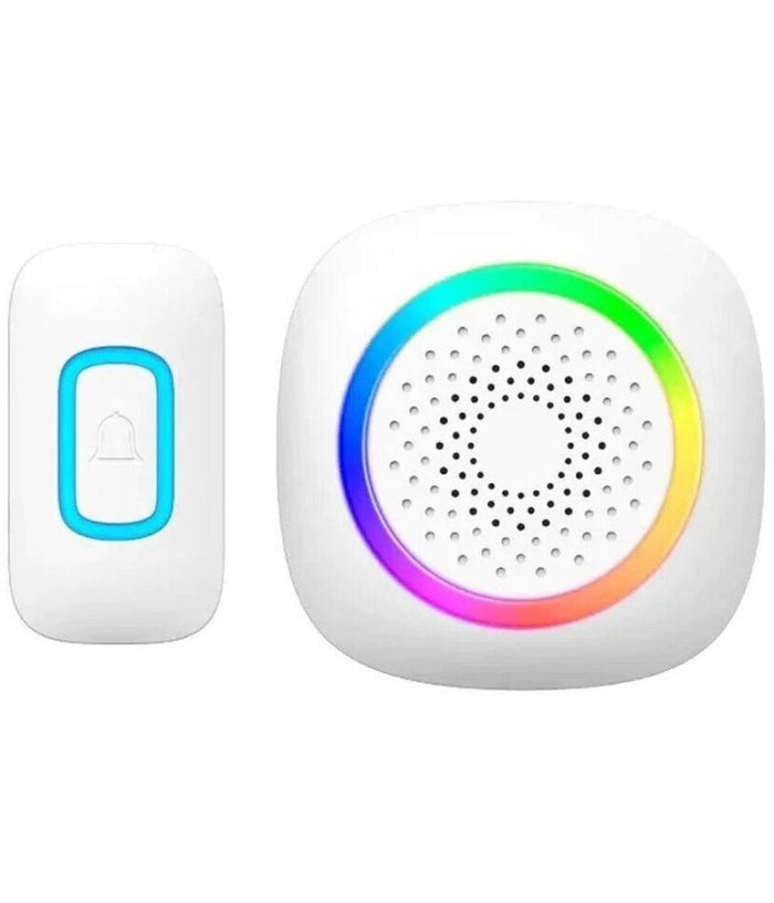Campanello Senza Fili Wireless Per Casa Ufficio Luce Rgb 60 Melodie Rl-3995         