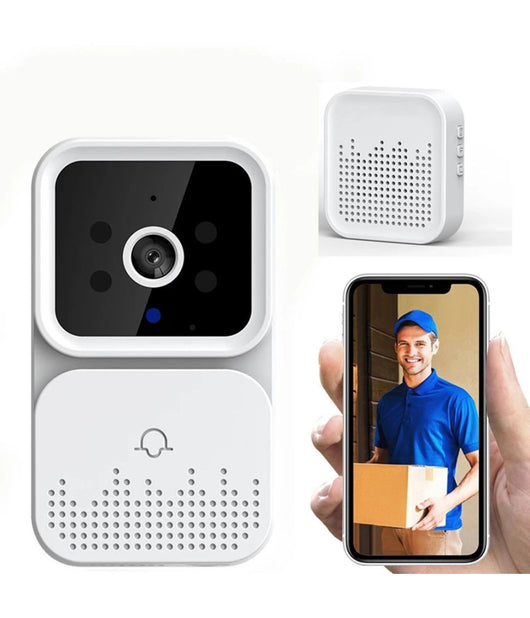Campanello Video Hd Visione Notturna Wireless Citofono Videocitofono Smart         