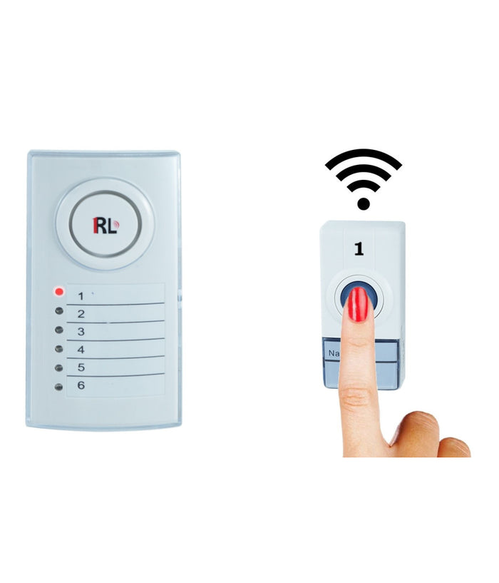 Campanello Wireless Senza Fili Casa Ufficio Con 6 Zone Porte Separate Digitale         