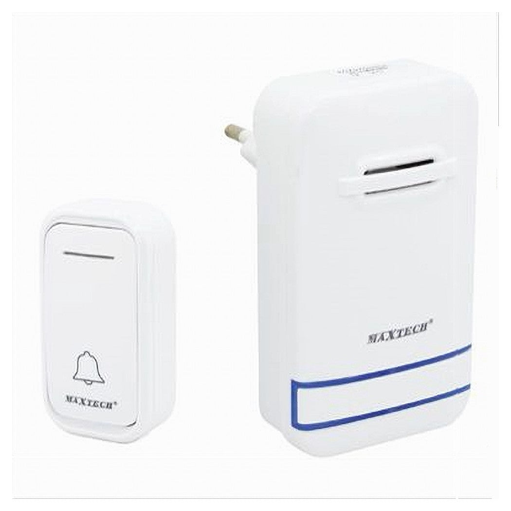 Campanello Wireless Senza Fili Spina Incorporata Wifi Indicatore Led Camp-03 Maxtech         