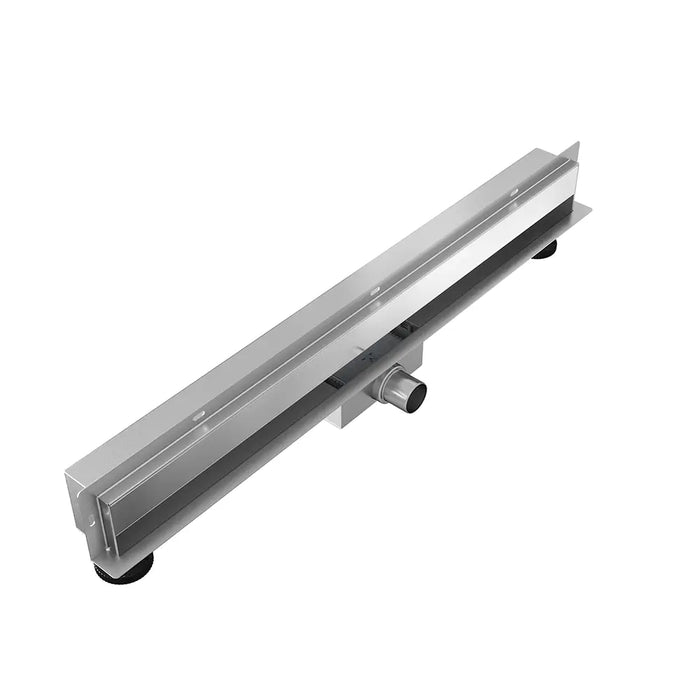 Canalina doccia con scarico a muro 100 cm con cover cromata