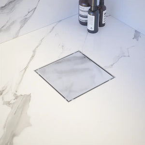 Canalina di scarico quadrata a doppia installazione 20cm