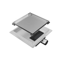 Canalina di scarico quadrata a doppia installazione 15cm