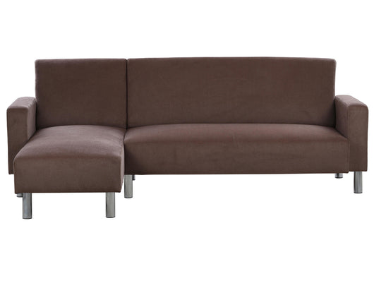 Divano angolare in tessuto reversibile RIO -4 posti- Marrone