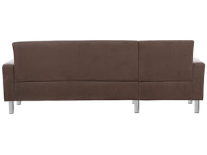 Divano angolare in tessuto reversibile RIO -4 posti- Marrone