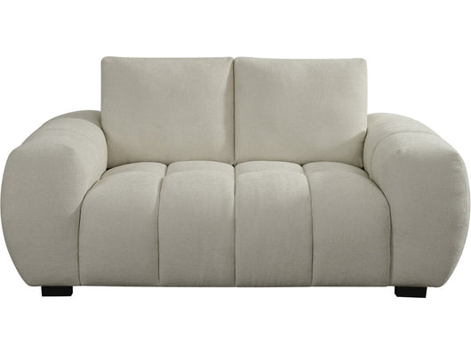 Divano in tessuto ciniglia "Cambon" - 2 posti - Beige