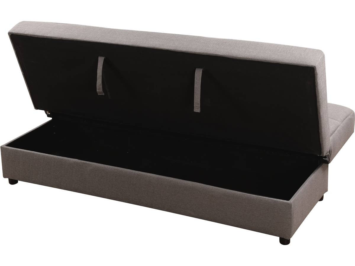 DIVANO-LETTO ENZO -185 x 84 x 85 cm -  3 POSTI - GRIGIO